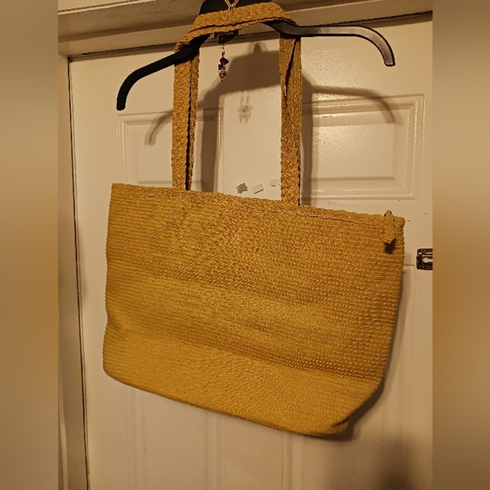 Coldwater Creek Natural Vegan Handbag 👜New!👛With Attached Coin Purse Gift. 🎁 - Picture 10 of 11